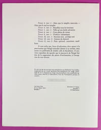 Hymne à Françoise, version de Paul Nougé, avec un dessin de Jane Graverol - Le fait accompli - N°14 - décembre 1968.