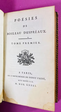 Poésies de Boileau Despréaux.