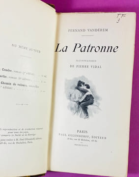 La Patronne. Illustrations de Pierre Vidal [Envoi de l'auteur]. VANDÉREM, Fernand.