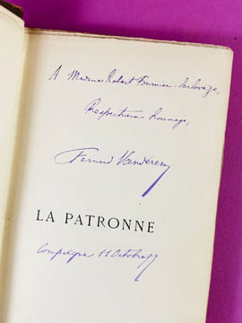 La Patronne. Illustrations de Pierre Vidal [Envoi de l'auteur]. VANDÉREM, Fernand.