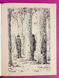 L'Envers des ombres. Deux dessins de René Magritte. Rhétorique N° 9 Juin 1963 [Mot manuscrit de l'auteur]