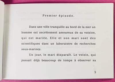 Crimes aquatiques, mini-feuilleton.