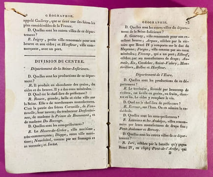 Géographie des commençants, par demandes et par réponses, à l'usage des pensions, par Charles-Constant Le Tellier, professeur de Belles-Lettres. 17e ...