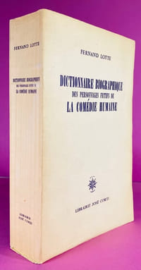 Dictionnaire biographique des personnages fictifs de la comédie humaine ; [suivi de ] Dictionnaire des personnages fictifs anonymes