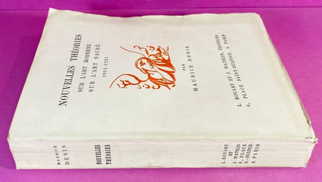 Nouvelles théories sur l'art moderne, sur l'art sacré, 1914-1921 (ex-libris de Marcel Parturier). DENIS, Maurice