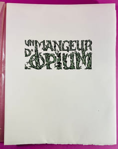 Un Mangeur d’opium, extrait des Paradis artificiels