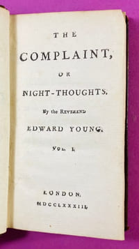 The Complaint or Night-Thoughts