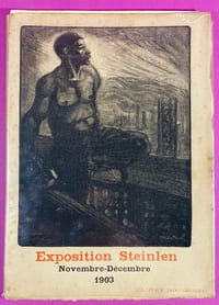 Exposition Steinlen. Novembre-Décembre 1903 (avec son carton d'invitation)