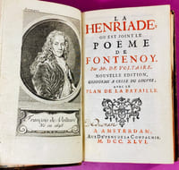 La Henriade où est joint le poëme de Fontenoy, nouvelle édition conforme à celle du Louvre, avec le plan de la bataille ; [suivi de] Système du philosophe chrétien