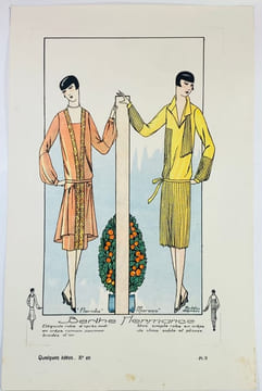 Quelques Idées.. - "Florida" et  "Maroco" - Planche 11 du N°60 - 1927. [MODE] ; BERTHE HERMANCE