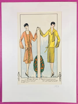 Quelques Idées.. - "Florida" et  "Maroco" - Planche 11 du N°60 - 1927. [MODE] ; BERTHE HERMANCE