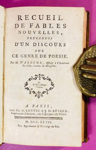 Recueil de fables nouvelles, précédées d'un discours sur ce genre de poésie.