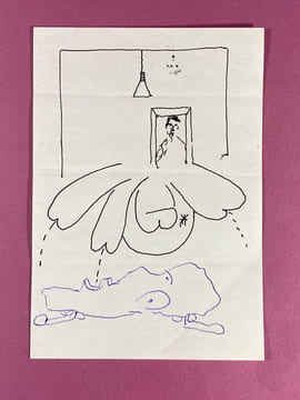 Le Cache-Sexe des Anges - dessin original joint. [COLLECTIF] ; MARIËN, Marcel ; MAGRITTE, René ; NOUGÉ, Paul...