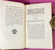 Po&eacute;sies, rang&eacute;es par ordre chronologique. Avec la vie de l'auteur, et de courtes notes. Nouvelle &eacute;dition revue et corrig&eacute;e avec soin.. MALHERBE, ...