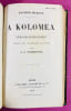 &Agrave; Kolomea. Contes juifs et petits russiens. Traduits avec l'autorisation de l'auteur par A. C. Strebinger.. SACHER-MASOCH, Leopold von.