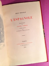 L'Espagnole. Illustrations de Daniel Vierge gravées sur bois par Clément Bellenger.