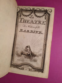 Les Tragédies et autres Poésies de Mademoiselle M. A. Barbier. Nouvelle édition revue et corrigée, augmentée, et enrichie de très belles figures à la tête de chaque comédie.