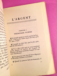 L'argent.