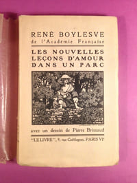 Les nouvelles Leçons d'Amour dans un Parc [envoi de l'auteur]