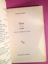 Film, suivi de Souffle (exemplaire numéroté)