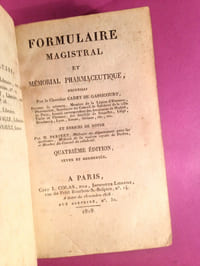 Formulaire magistral et mémorial pharmaceutique