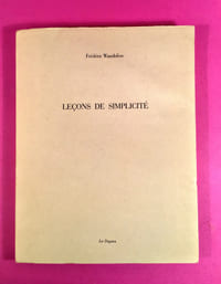 Leçons de simplicité.