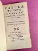 Fabulae selectae e gallico in latinum sermonem conversae in usum studiosae juventutis.. LA FONTAINE