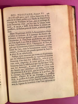La Statique des végétaux et l'analyse de l'air. Expériences nouvelles lues à la Société Royale de Londres. . HALES, Stephen ; BUFFON