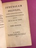 Jérusalem délivrée, poëme traduit de l'italien ; nouvelle édition, revue et corrigée, enrichie de la vie du Tasse.. LE TASSE (TASSO Torquato)