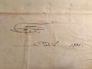 Livret de commandemens ou tableaux synoptiques de l'ordonnance de l'infanterie du 4 mars 1831.. [Militaria]