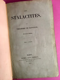 Les stalactites. Deuxième édition.