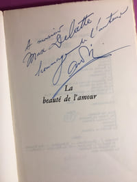  La beauté de l'amour [envoi de l'auteur]