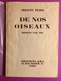 De nos oiseaux [envoi de l'auteur]