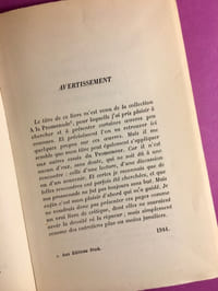Le promeneur [envoi de l'auteur, tirage de tête]