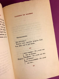 Carnets de Gilbert [envoi de l'auteur]