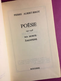 Poésie, 1931-1938, Ma morte, Amenpeine