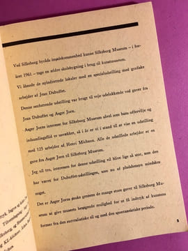 Henri Michaux, Silkeborg Museum. MICHAUX, Henri ; ASGER, Jorn ; BERTELE, René