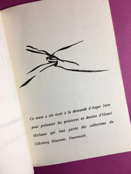 Henri Michaux, Silkeborg Museum. MICHAUX, Henri ; ASGER, Jorn ; BERTELE, René