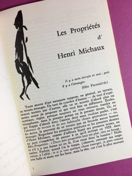 Henri Michaux, Silkeborg Museum. MICHAUX, Henri ; ASGER, Jorn ; BERTELE, René