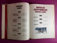 Liste des grands vins 1963, aquarelles de Bernard Buffet.