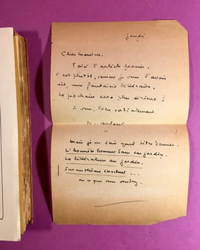 Essais et nouveaux essais critiques [envoi de l'auteur et courrier manuscrit]. ARLAND, Marcel.