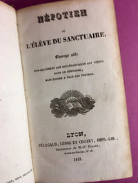 Népotien ou l'élève du sanctuaire.