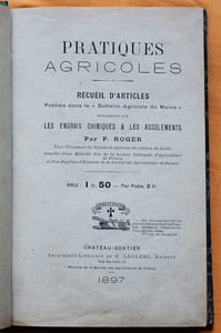 Pratiques agricoles.