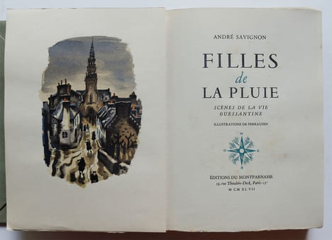 Filles de la pluie. Scènes de la vie ouessantine.. SAVIGNON, André.