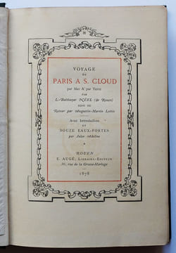 Voyage de Paris à S. Cloud par Mer & par Terre.. NÉEL, Louis-Balthazar.