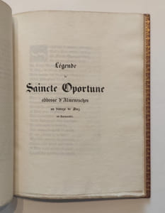 La Vie de sainte Opportune, Abbesse d'Almenêches au Diocèse de Séez en Normandie.