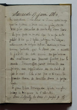 Journal d'un paroissien du Neubourg.. (Manuscrit).