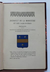 Histoire généalogique de la famille Juchault de La Moricière et des Jamonières, de ses alliances et des seigneuries qu'elle a possédées : Bretagne.
