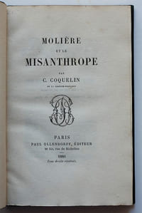 Molière et le Misanthrope.