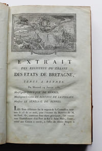 Recueil sur les Opérations relatives à la Navigation intérieure de Bretagne.
